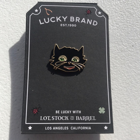 Lucky Brand Accessories - Lucky Brand lot, stock and barrel cat hat pin or scarf pin.